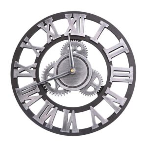Industrial Wall Clock Gear Silver Industrial Wall Clocks Wall Clock Manufacturers 30 cm