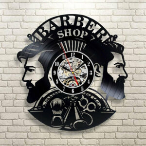 Vinyl Barber Shop Clock Skull Clocks Wall Clock Manufacturers