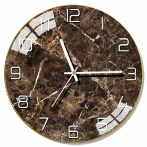 Brown Marble Design Wall Clock Design Wall Clocks Wall Clock Manufacturers