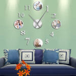 Wall Clock with Chrome Frame Photo Effect Original Wall Clocks Wall Clock Manufacturers