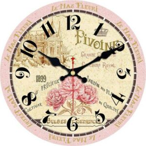 Vintage Romantic Roses Clock Vintage Wall Clocks Wall Clock Manufacturers 15 cm