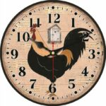Vintage Royal Rooster Clock Vintage Wall Clocks Wall Clock Manufacturers C / 15 cm C