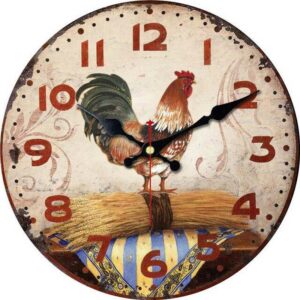 Vintage Royal Rooster Clock Vintage Wall Clocks Wall Clock Manufacturers A / 15 cm A