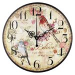 Vintage Clock Birds and Roses Vintage Wall Clocks Wall Clock Manufacturers 30 cm