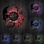 Vinyl Skull LED Clock Led Clocks Wall Clock Manufacturers