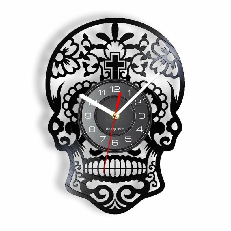 Vinyl Skull Mexican LED Clock Led Clocks Wall Clock Manufacturers