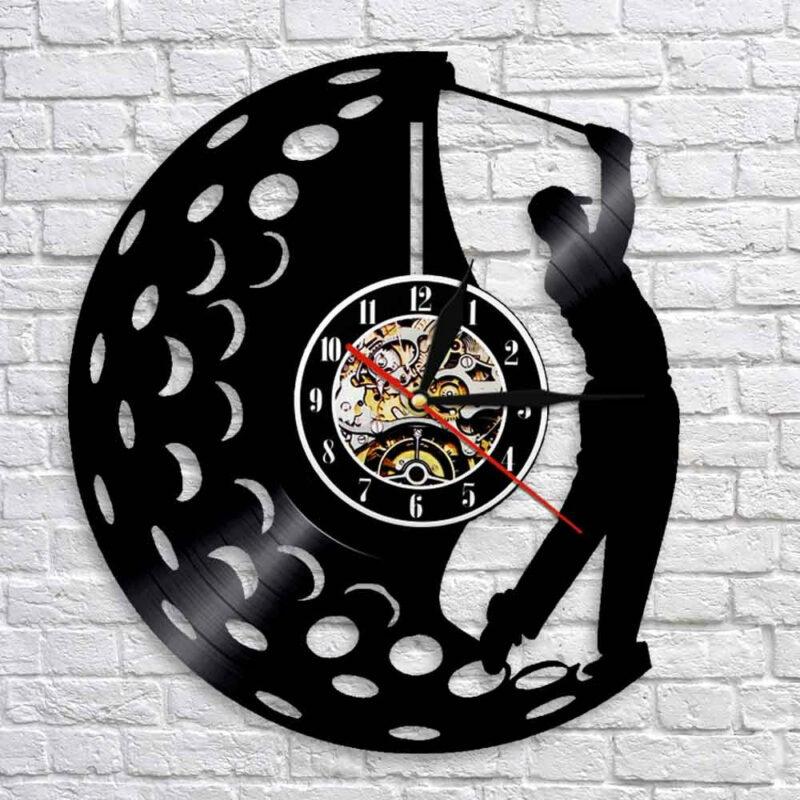 Vinyl Golf Clock Skull Clocks Wall Clock Manufacturers