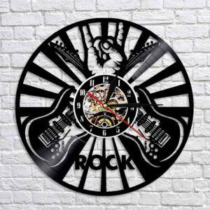 Rock 'n' roll Vinyl Clock Skull Clocks Wall Clock Manufacturers
