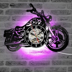 Vinyl Record Motorcycle LED Clock Led Clocks Wall Clock Manufacturers