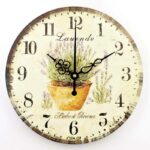 Vintage French Lavender Clock Vintage Wall Clocks Wall Clock Manufacturers 30 cm