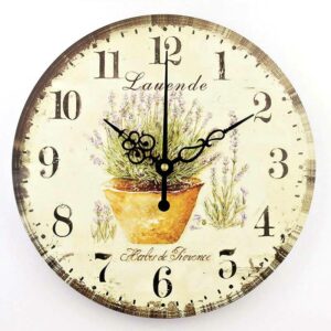 Vintage French Lavender Clock Vintage Wall Clocks Wall Clock Manufacturers 30 cm