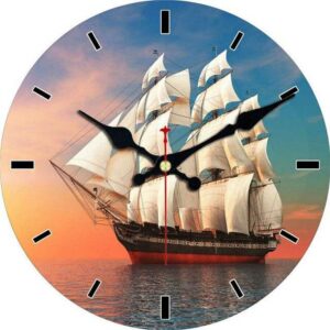 Vintage Sailboat Clock Vintage Wall Clocks Wall Clock Manufacturers A / 30 cm A