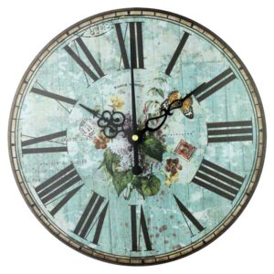 Vintage Turquoise Clock Vintage Wall Clocks Wall Clock Manufacturers 30 cm