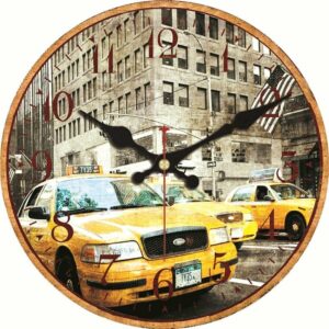 Vintage New York Taxis Clock Vintage Wall Clocks Wall Clock Manufacturers