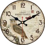 Vintage Owl Retro Clock Vintage Wall Clocks Wall Clock Manufacturers C / 15 cm C