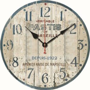 Vintage Marseille Pastis Clock Vintage Wall Clocks Wall Clock Manufacturers Default Title