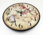 Vintage Clock Birds and Roses Vintage Wall Clocks Wall Clock Manufacturers