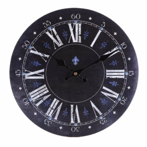 Vintage Clock with Fleur-de-Lis Vintage Wall Clocks Wall Clock Manufacturers