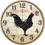 Vintage French Rooster Clock Vintage Wall Clocks Wall Clock Manufacturers D / 15 cm D