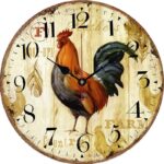 Vintage French Rooster Clock Vintage Wall Clocks Wall Clock Manufacturers A / 15 cm A