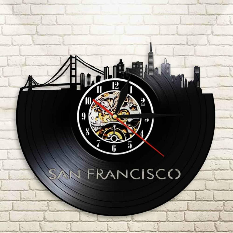 Vinyl Clock San Francisco Skull Clocks Wall Clock Manufacturers