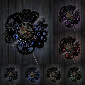 Industrial Style LED Vinyl Wall Clock Led Clocks Wall Clock Manufacturers