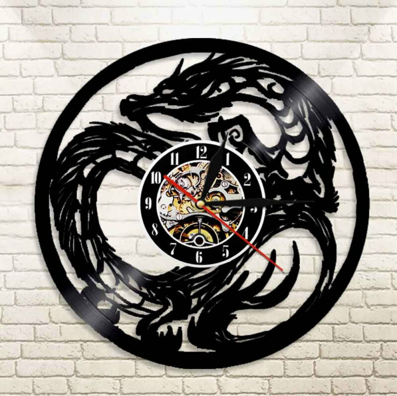Vinyl Dragon Clock Skull Clocks Wall Clock Manufacturers